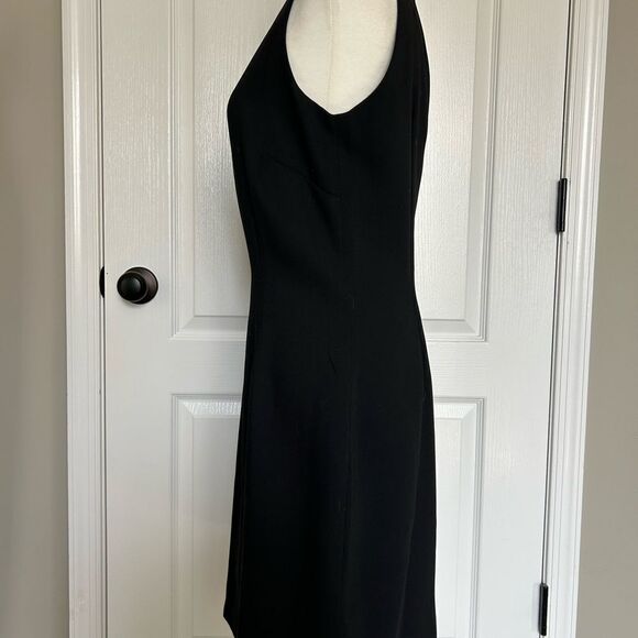 Lauvante’ Italy Women’s Classic Black Sleeveless Zip Up Lined Dress Size 6 - Picture 2 of 12
